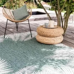 Eva Interior Buiten vloerkleed - Leaf - Groen - 160x230 cm