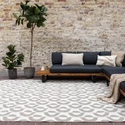 Eva Interior Buitenkleed Esta Naturel/wit - 340 x 240 cm