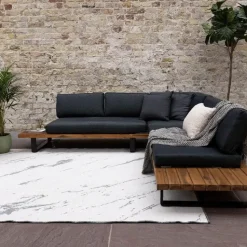 Eva Interior Buitenkleed Marble grijs/wit - 290 x 200 cm