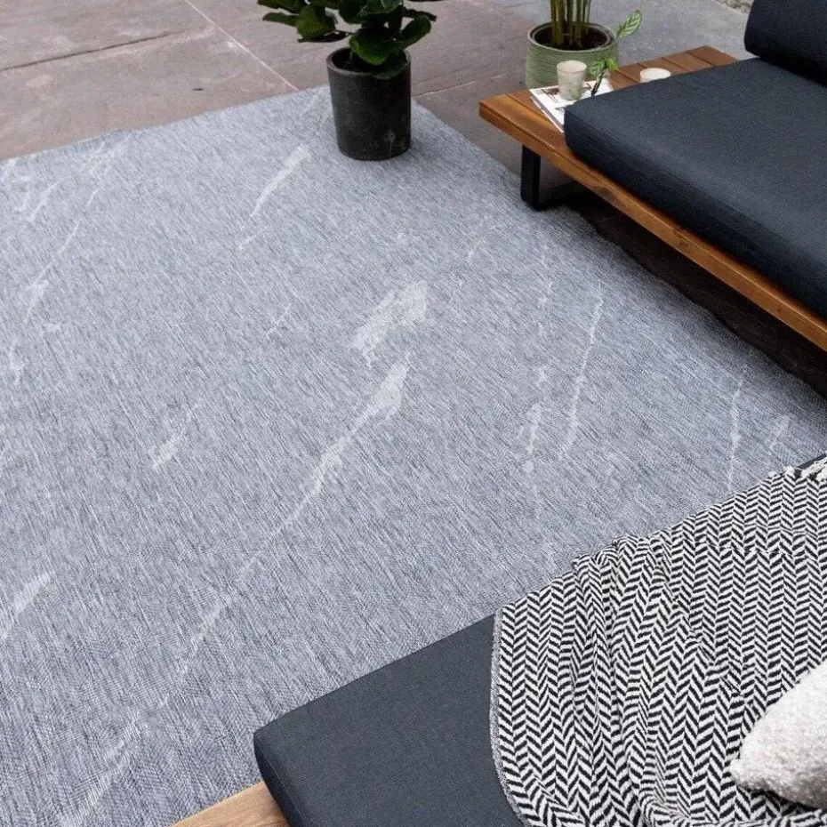 Eva Interior Buitenkleed Marble grijs/wit - 230 x 160 cm