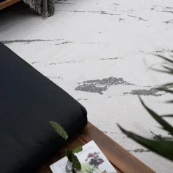 Eva Interior Buitenkleed Marble grijs/wit - 230 x 160 cm