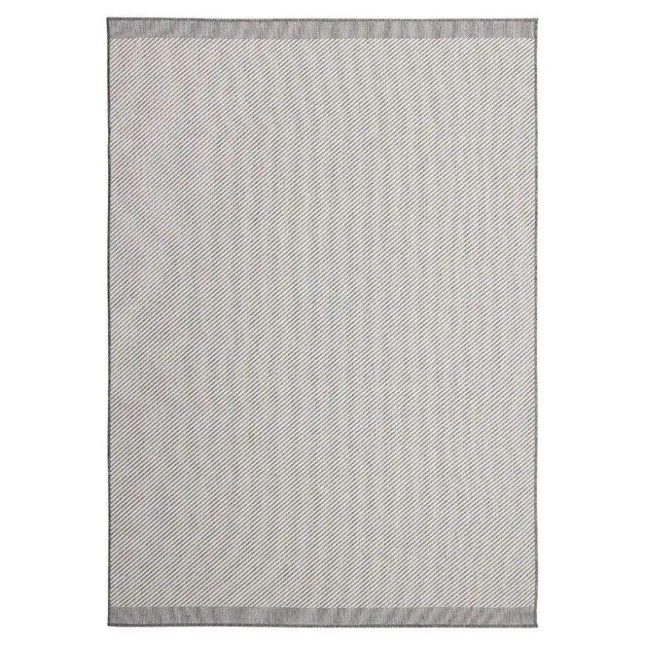 Eva Interior Buitenkleed Border grijs/wit - 340 x 240 cm