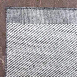 Eva Interior Buitenkleed Border grijs/wit - 340 x 240 cm