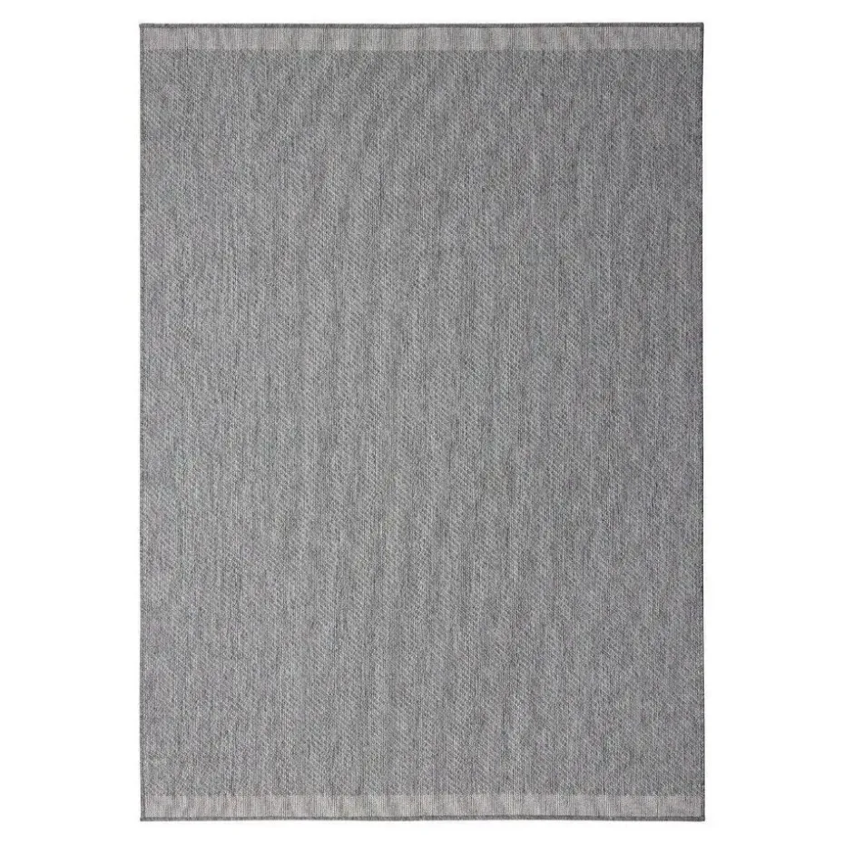 Eva Interior Buitenkleed Border grijs/wit - 340 x 240 cm