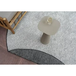 EVA Interior ovaal buitenkleed Dahl zwart - 230 x 160 cm