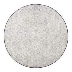 EVA Interior rond buitenkleed Dahl zwart - 200 x 200 cm