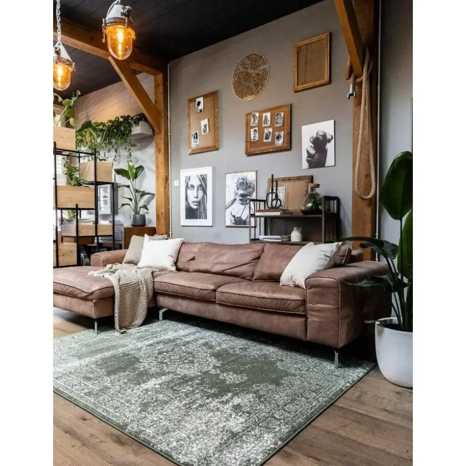 EVA Interior Vintage Vloerkleed Bloom Groen - 270 x 185 cm