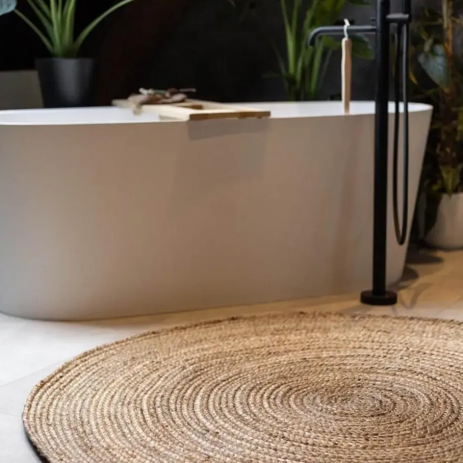 EVA Interior Vloerkleed Jute Rond - Naturel - 240 Ø (L)