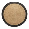 EVA Interior Vloerkleed Jute Rond - Naturel/Antraciet - 200 Ø