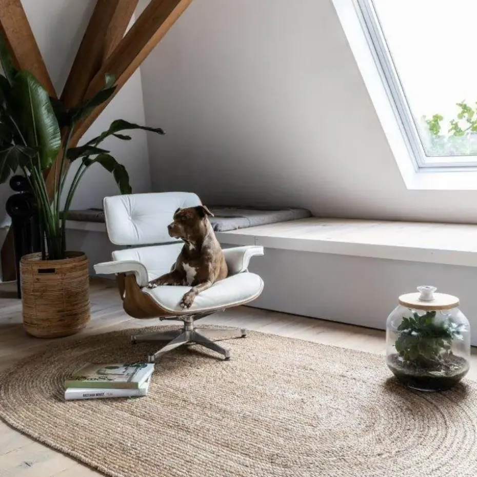 EVA Interior vloerkleed ovaal jute - naturel - 200 x 300 cm