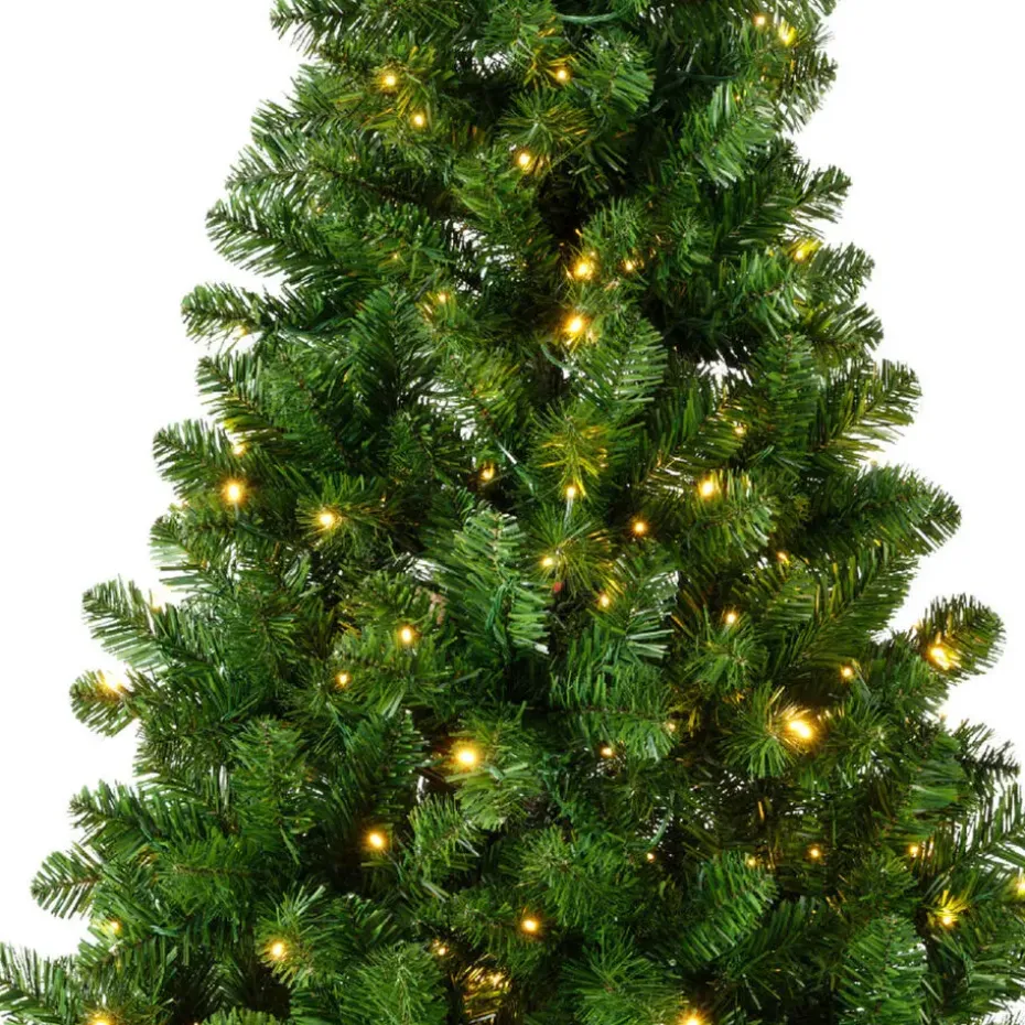 Everlands Kunst Kerstboom met verlichting - 210 cm