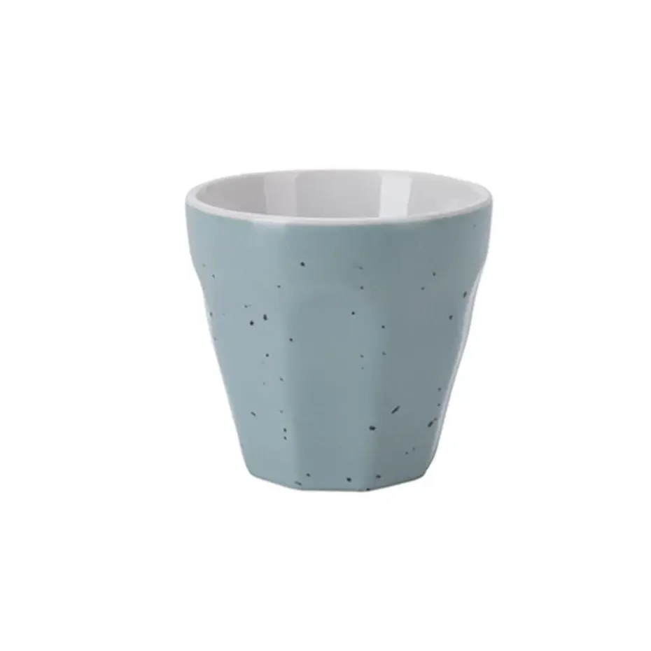 Excellent Houseware Koffiekop - 4x - porselein - 90 ml - gekleurd