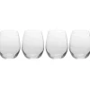 Excellent Houseware luxe sap/waterglazen - 4x stuks - 390 ml