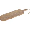 Excellent Houseware Serveerplank - 15 x 49 cm - hout - borrel