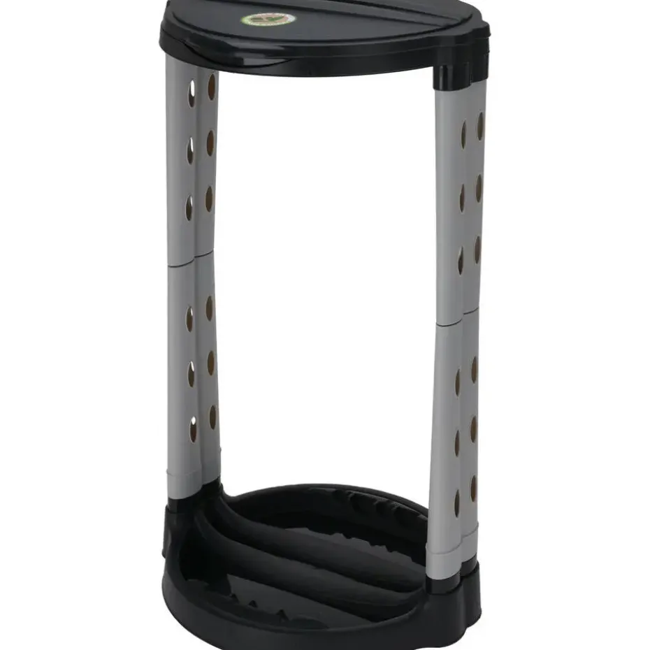 Excellent Houseware Vuilniszakhouder - zwart - 74 cm - prullenbak