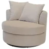Fauteuil Beige Stof - Zithoogte 45cm - Thony Luxe