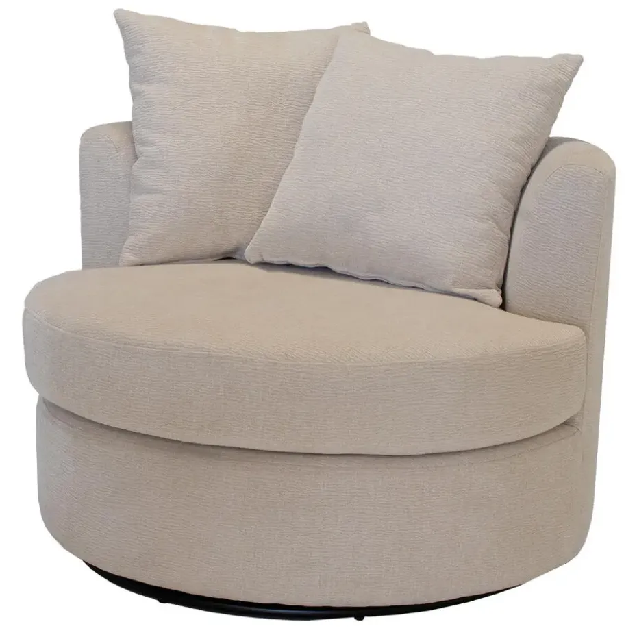 Fauteuil Beige Stof - Zithoogte 45cm - Thony Luxe