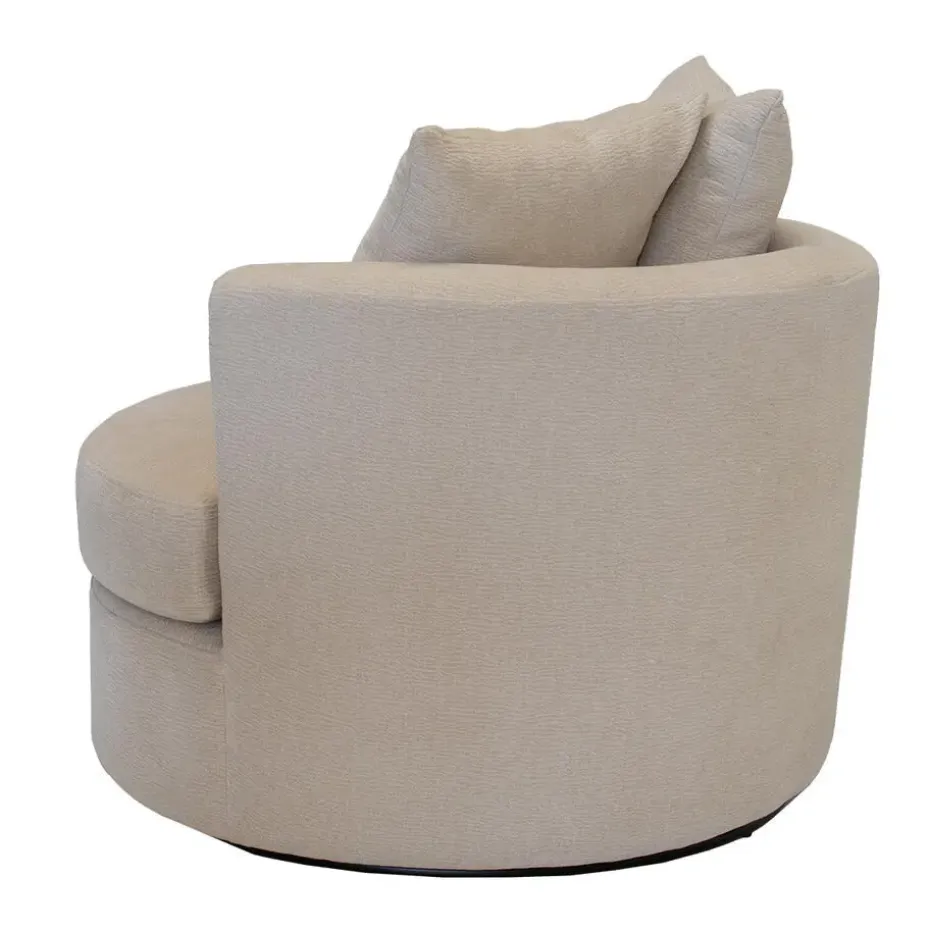 Fauteuil Beige Stof - Zithoogte 45cm - Thony Luxe