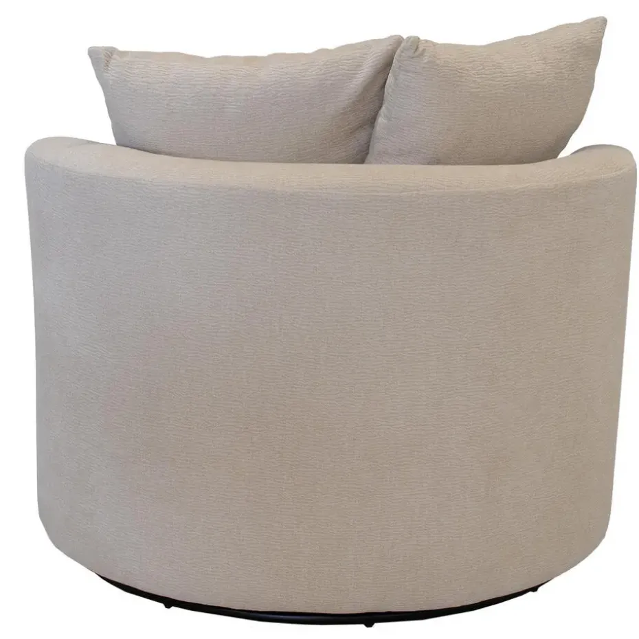 Fauteuil Beige Stof - Zithoogte 45cm - Thony Luxe