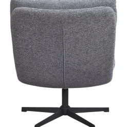 Fauteuil Bobbi incl. hocker - antraciet