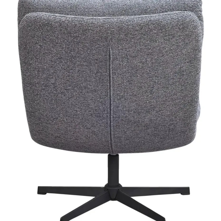 Fauteuil Bobbi incl. hocker - antraciet