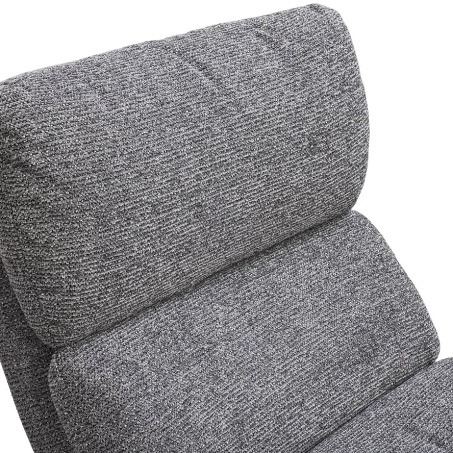 Fauteuil Bobbi incl. hocker - antraciet