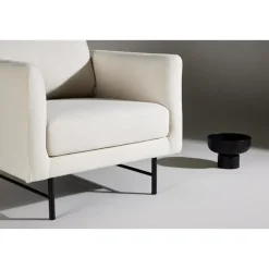 Fauteuil Wit Stof - 86x87x68cm - Sky