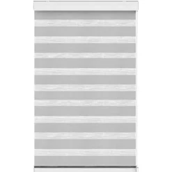 Fenstr duo-rolgordijn lichtgrijs - 100x240 cm