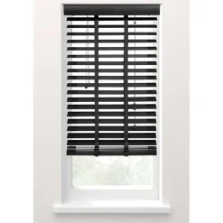 Fenstr jaloezie hout 50 mm zwart - 160x220 cm