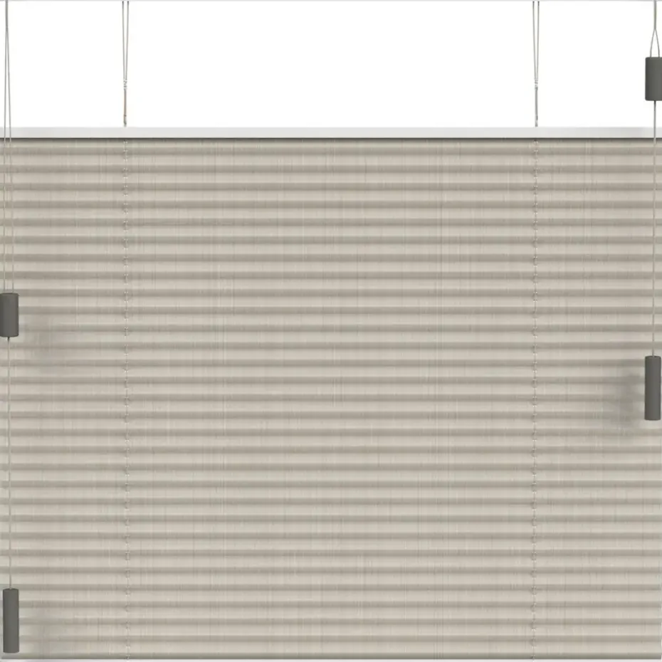 Fenstr plisségordijn Lille enkel 20mm transparant - crème (25004)