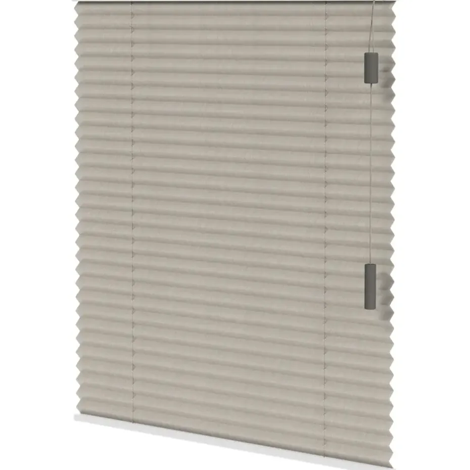 Fenstr plisségordijn Lille enkel 20mm transparant - crème (25004)