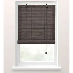 Fenstr Rolgordijn bamboe antraciet - 60x180 cm