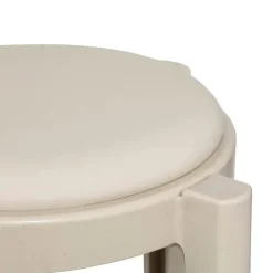 Five Bijzet krukje/stoel - beige - D41 x H47 cm