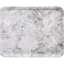 5Five Dienblad/serveer tray Marble - Melamine - creme wit - 33 x 43cm