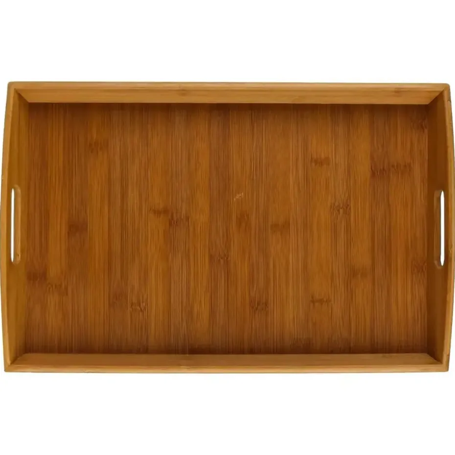 5Five Dienblad/serveerblad - bamboe - met handvaten - 45 x 29 cm