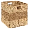 5Five gevlochten opbergmand met handvaten - 38 x 38 x 38 cm