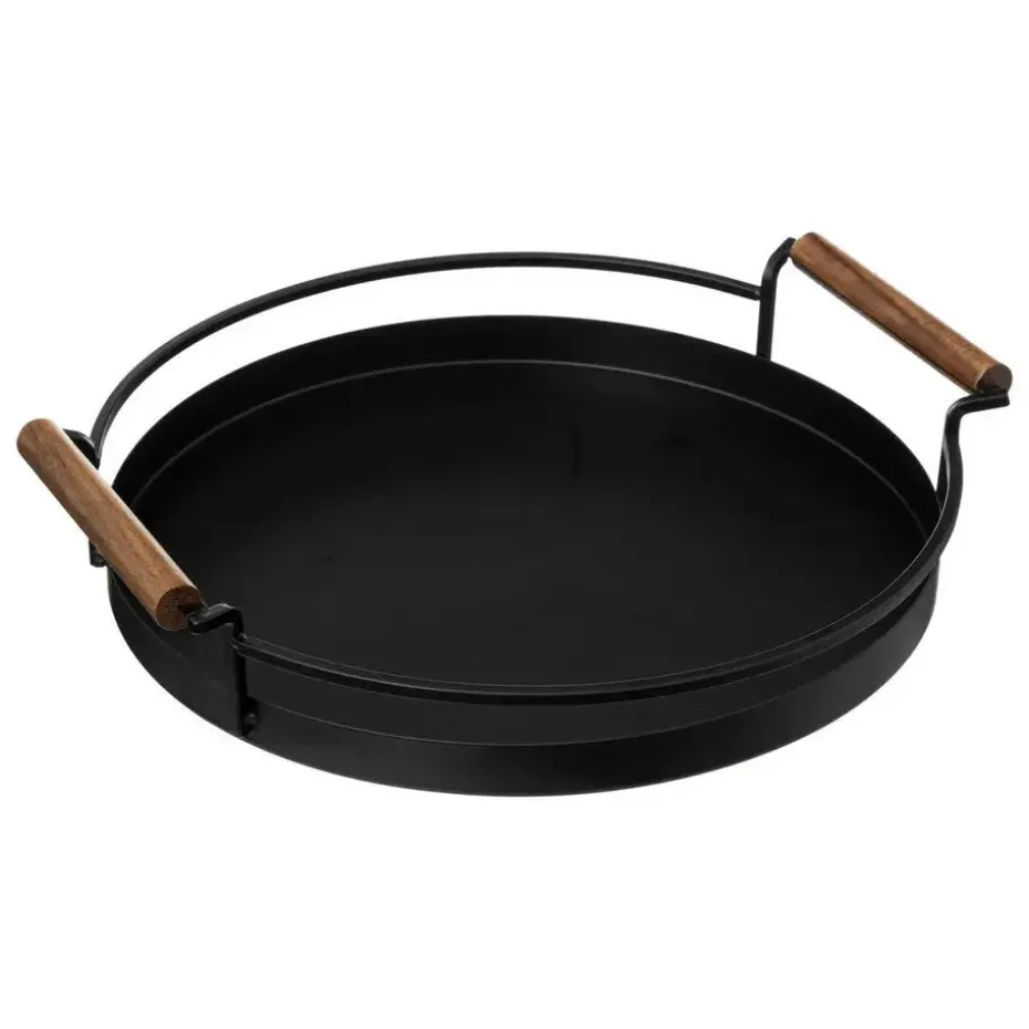 5Five Keuken serveer dienblad met opstaande rand - metaal - Dia 36 cm
