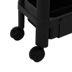 5Five Keuken/badkamer trolley 4 laags - 37 x 15 x 79 cm - zwart