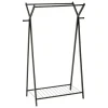 5Five Kledingrek met dubbele stang - rvs - zwart - 98x42x145 cm