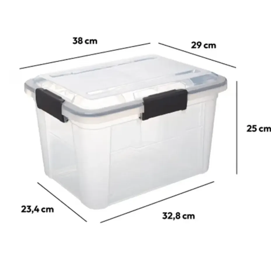 5Five Opbergkist met deksel - Protect - 18L - 38x29x25 cm