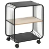 5Five Opbergrekje 2 laags met planken - metaal - 43 x 28 x 53 cm