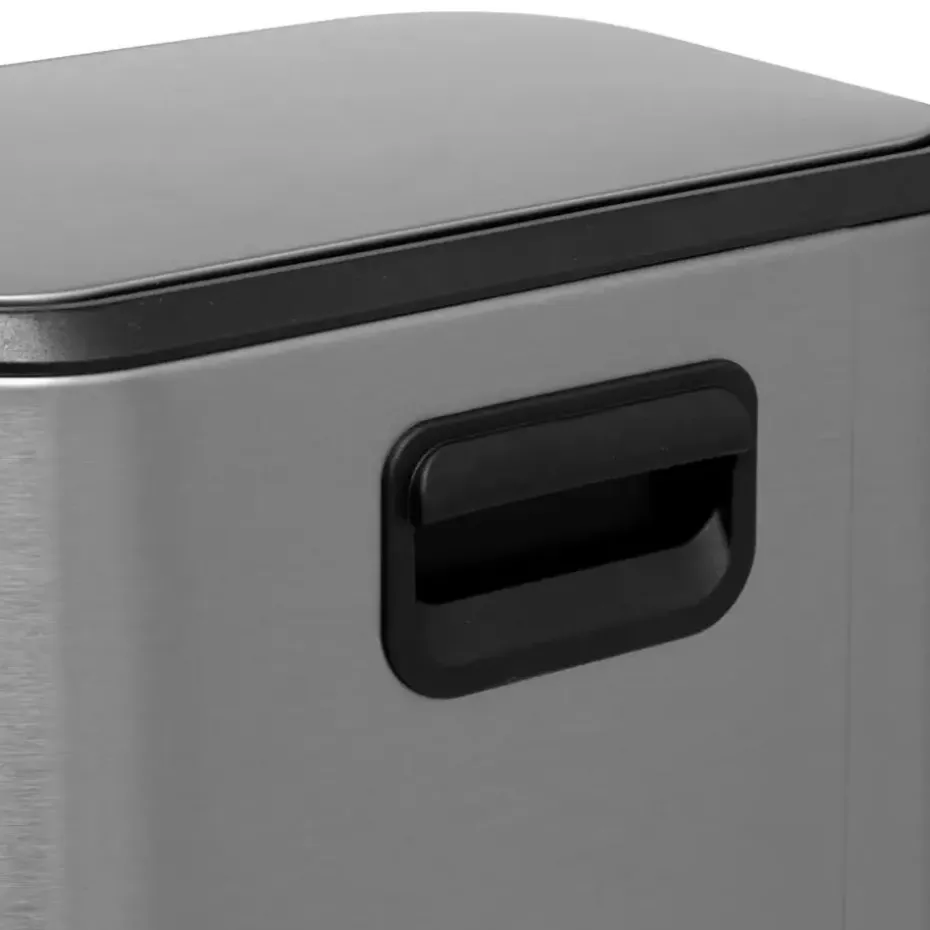 5Five Pedaalemmer Norvik - zilver - rvs - 5L - 24 x 20 x 28 cm