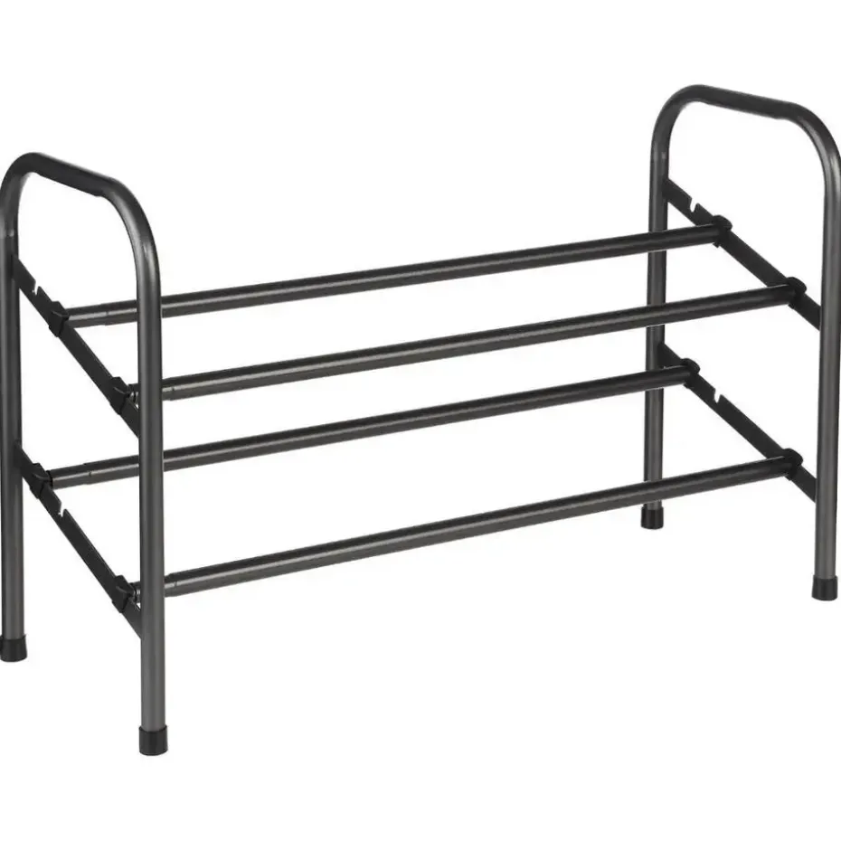 5five Schoenenrek - uitschuifbaar - zwart - 6-10 paar - 61 x 39cm