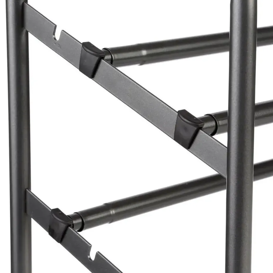 5five Schoenenrek - uitschuifbaar - zwart - 6-10 paar - 61 x 39cm