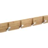 5Five Wandkapstok - lichtbruin - 4x ophanghaken - B40 cm