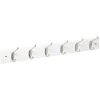 5Five Wandkapstok - wit - 6-haaks - 58 x 9 cm - MDF