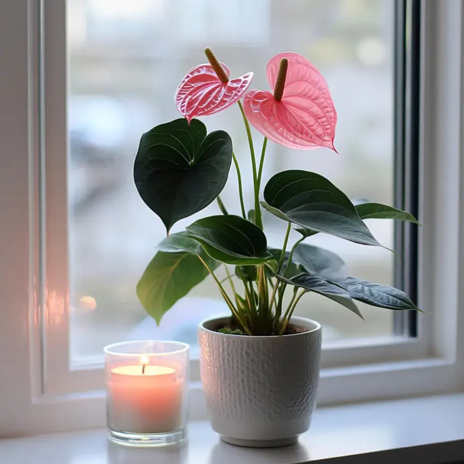 Flamingoplant - Anthurium 'Sweet Dream' - Hoogte 35-45cm - ø12cm