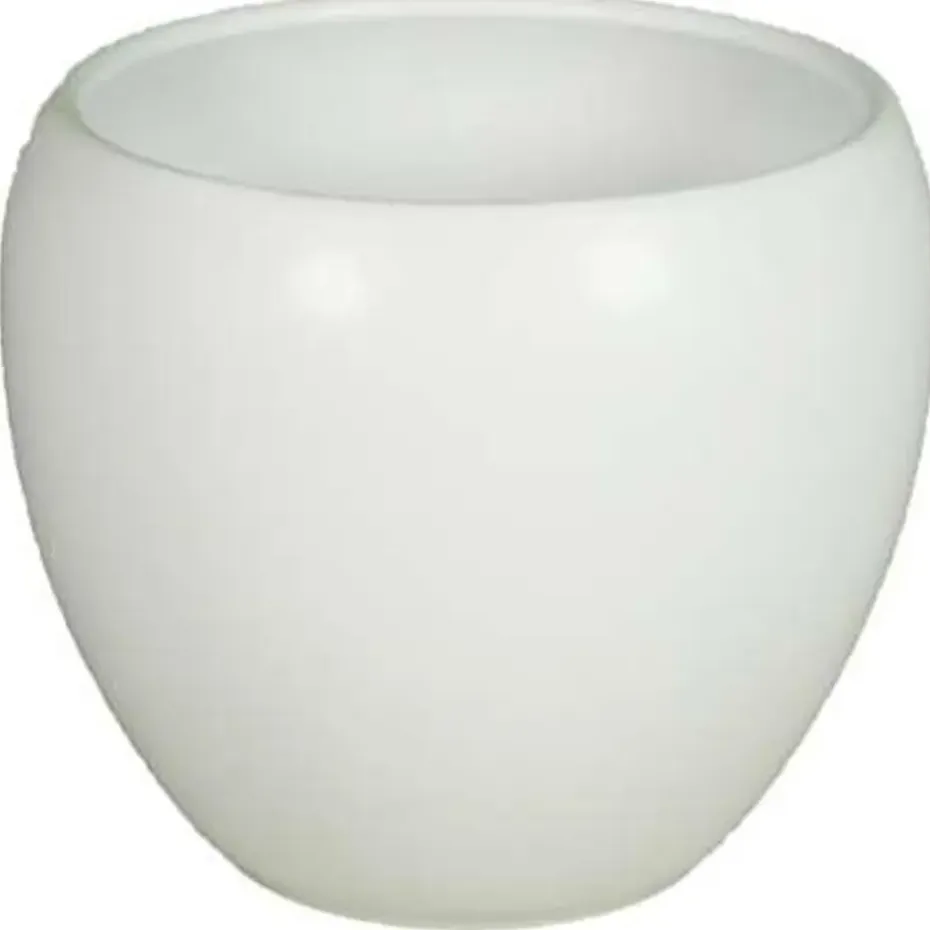 Floran Bloempot Rian - mat wit - keramiek - 27 x 24 cm