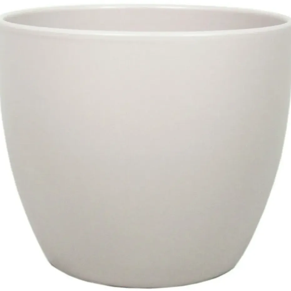 Floran Plantenpot - taupe - mat - keramiek - 22 x 19 cm