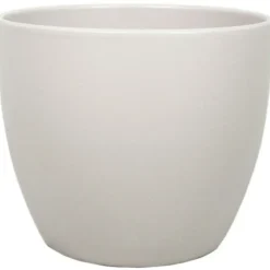 Floran Plantenpot - taupe - mat - keramiek - 28 x 25 cm